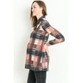 thumbnail image 3 of Plaid Shawl Collar Maternity Tunic Sweater, 3 of 4