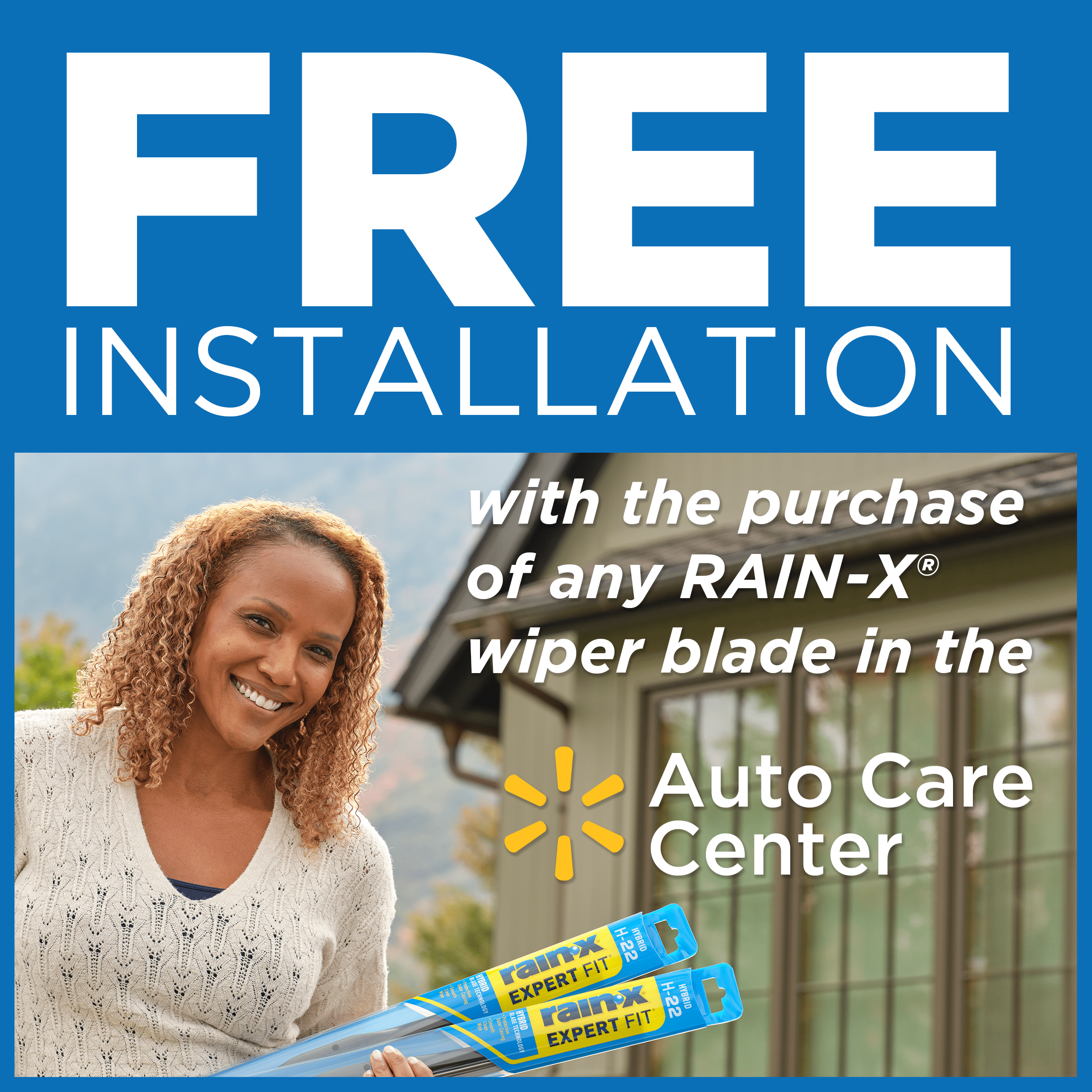 (2 pack) Rain-X Expert Fit Hybrid Windshield Wiper Blade 19" Replacement H19