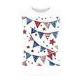 thumbnail image 5 of Women's Tank Tops for 4th of July Womens American Flag Tanks Top Loose Fit Round Neck Sleeveless Tunic Tshirts USA Flag Stars Stripes Graphic Tees Patriotic Independence Day Cami Shirts Outfits, 5 of 6