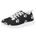 thumbnail image 1 of Pzuqiu Dog Paw Black Sneakers for Girls Size 11 Lightweight Mesh Running Athletic Shoes Comfortable Walking Shoes Lace Up, 1 of 4