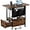 Rustic Brown, variant on Small Side Table with Charging Station, Narrow Nightstand Bedside Tables with Storage Pocket for Living Room Bedroom, Sofa End Table with USB Ports and Power Outlets for Small Spaces