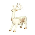 thumbnail image 3 of EHJRE Cartoon Deer Statue Art Craft Ornament Desk Storage Tray Modern Resin Decorative Standing White, 3 of 9