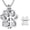 A-Customize, variant on Hollow Urn Cremation Jewelry for Ashes Pet Paw Print Urn Cremation Jewelry for Dog / Cat / Pet Memorial Jewelry Gifts Memorial Locket Ashes Urn Necklace