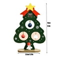 Kissshow Savings Sturdy Environmentally Friendly Wood Ornaments Xmas