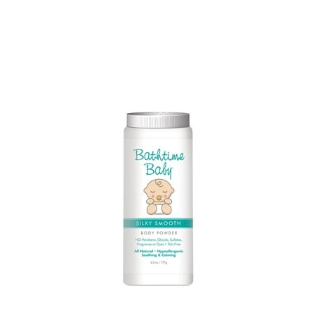 Bathtime Baby Silky Smooth Talc Free Body Powder, 3.5 Oz