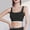Black, variant on Nrmvnmi Summer Saving 2024 Womens Seamless Strappy Longline Sports Bra - Medium Support Scoop Neck Criss Cross Padded Yoga Workout Bra Womens Gifts