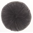 thumbnail image 1 of homeroots Décoration Intérieure 386284 Coussin Rond Capitonné Gris Foncé, 1 of 1