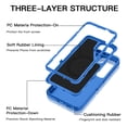 thumbnail image 2 of I-HONVA For Samsung Galaxy S26 Plus Case,Magnetic 3-Layer Military Grade Drop Protection Anti-Slip Rugged Shockproof Dustproof Protection Phone Case,Navy Blue, 2 of 7