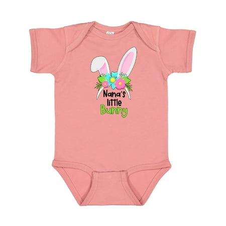 

Inktastic Nana s Little Bunny Cute Easter Bunny Ears Gift Baby Boy or Baby Girl Bodysuit