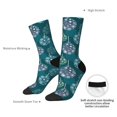 thumbnail image 6 of Honeii whiter Snowflake balloons Print Adult Socks,Crew Socks,Casual Calf Socks,Daily Wear Socks for Men & Women, Perfect for Sports, Casual and Everyday Use, 6 of 6