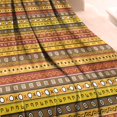 thumbnail image 3 of Flannel Boho Striped Throw - Soft, Warm & Lightweight 50x60in Blanket for Bed, Couch, Sofa - Vintage Abstract Pattern Throw Blankets, 3 of 5