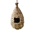 thumbnail image 2 of Mairbeon Hanging Nest Natural Dissipate Heat Straw Delicate Woven Bird House for Pet, 2 of 8