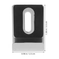 thumbnail image 2 of FUTUREORYY 4Set Stainless Steel Glass Retainer Clips for Bathroom Mirror Wall Mounting Durable Rust Resistant, 2 of 6