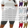 thumbnail image 3 of SHTXOZHI High Waisted Capri Pants for Women Plus Size Drawstring Sport Pants Casual Vacation Capris with Pockets, 3 of 9
