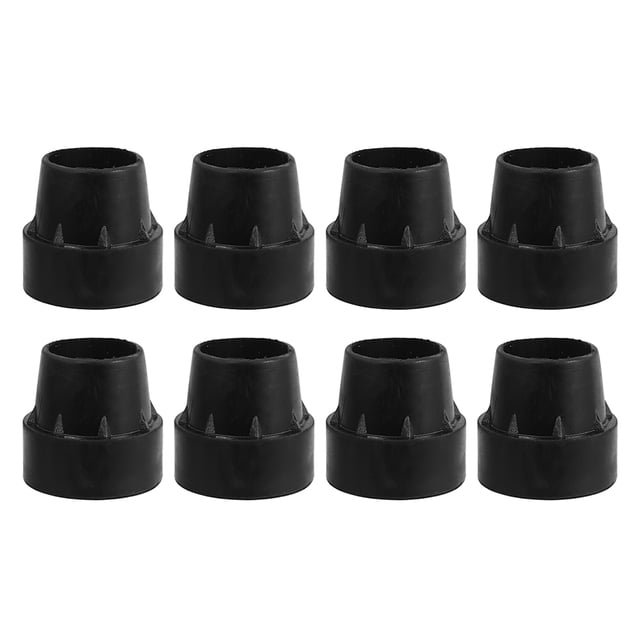 8 Uds. Puntas de goma estables para patas de trampolín, cubiertas antideslizantes para patas redondas de trampolín, patas de taburete de trampolín pequeño, tapas de goma para patas de mesa