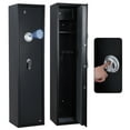 thumbnail image 1 of AKDSteel 5-6 Gun Safe for Rifles & Pistols, Large Biometric & Digital Keypad Gun Cabinet with Adjustable Rack & Removable Shelf, Heavy Duty Security Safe, 1 of 8
