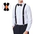 thumbnail image 6 of Mens X-Back Suspenders Elastic Adjustable with 4 Heavy-Duty Clips for Big & Tall Gentlemen, 6 of 9