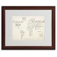 thumbnail image 2 of Trademark Art 'Typography World Map' Matted Framed Art by Michael Tompsett, 2 of 4