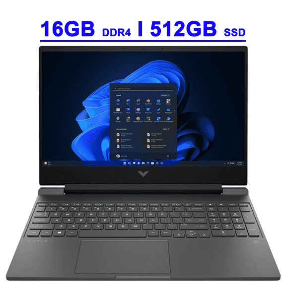 HP Victus Premium Gaming Laptop 15.6" FHD IPS 144Hz Intel 8-core i5-13420H 16GB DDR4 512GB SSD GeForce RTX 4050 6GB Backlit USB-C B&O Fast Charge Win11
