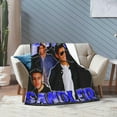 thumbnail image 5 of Blanket Adam Actors Sandler Throw Flannel Blankets Warm Soft Cozy Fuzzy Blanket for Bed Sofa Couch Camping Travel Gift Blankets for All Seasons 60""x50"", Black, 5 of 6