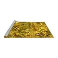 thumbnail image 2 of Ahgly Company Machine Washable Indoor Round Animal Yellow Traditional Area Rugs, 7' Round, 2 of 4