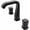 Black, variant on Basin Faucet Bathroom Widespread Sink Faucet Rose Gold Black Bathroom Faucet Sink tap Three Holes 8 inch Basin Tap