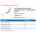 thumbnail image 2 of A/C Discharge Hose - Compatible with 2017 - 2020 Mitsubishi Mirage 2018 2019, 2 of 2