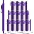 thumbnail image 1 of 50 Pack Purple Ink Pens - Bulk Pens, 1.0MM Medium Point Ballpoint Pens, Smooth Writing No Bleed Retractable Ball Point Pen (Purple), 1 of 8