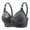 Gray, variant on Push up Bras for Women Plus Size Cotton Bras for Women Front Closure Front Closure Sports Bras for Women Plus Size Sports Bras Padded Lace Bralette Bras for Women Wire Free