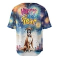 thumbnail image 2 of Happy New Year with Boxer Fireworks Holiday Xmas Winter 2025 All Over Print 3D Baseball Shirt Boxers Dog Lover Gifts Idea Softball Sport - 00025, 2 of 6