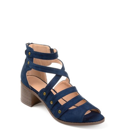 Kork Ease Suede Sandals - Womens Faux Suede Open-toe Multi-strap Heeled Sandals