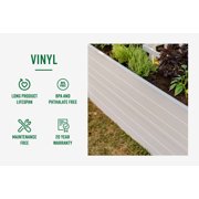 Vita Gardens Outdoor Patio Gardening Composting Keyhole Garden Bed, 6L x 6W