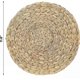 thumbnail image 3 of Set of 4 Round Woven Placemats, Natural Wicker Placemats, Water Hyacinth Woven Placemats, Handcrafted Heat Resistant Non-Slip Woven Placemats (11.8" R, 3 of 5