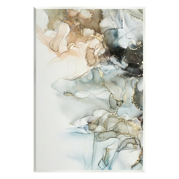 Stupell Industries Soft Ripples Abstraction Abstract Painting Unframed Art Print Wall Art, 10 x 15