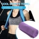 thumbnail image 5 of Toalla de sensación fría Toalla de gimnasio de absorción de sudor para ejercicio de verano (púrpura), 5 of 5