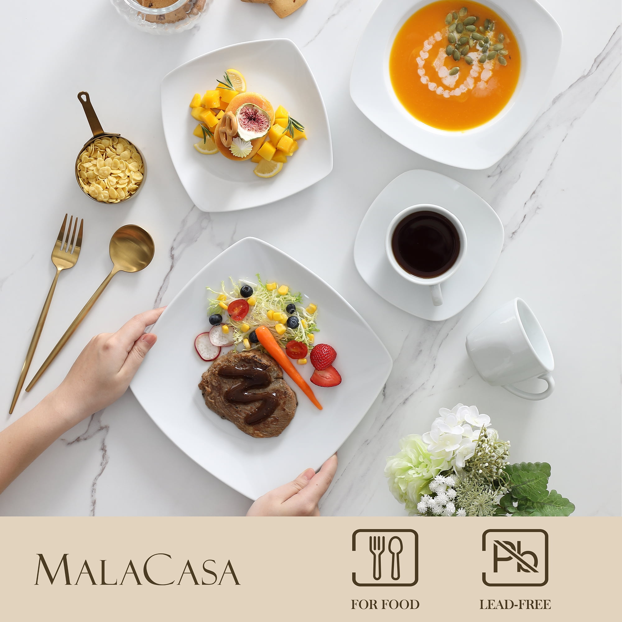 A distinguished Malacasa Dinnerware With an Unruly Class 😎 Only