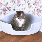 Smart Cat 3850 Corner Litter Box - Gray - Case of 5