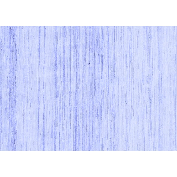 Ahgly Company Machine Washable Indoor Rectangle Solid Blue Modern Area Rugs, 2' x 3'