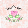 thumbnail image 4 of Inktastic Yaya's Girl Heart Flowers Girls Toddler T-Shirt, 4 of 5