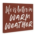 thumbnail image 4 of Life Is Better In Warm Weather Canvas Wall Art, design by Lettered and Lined, 4 of 8