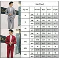 thumbnail image 2 of Men Business Formal 2 Pieces Tuxedo Suit Blazer Jacket + Trousers Set, 2 of 2
