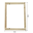 thumbnail image 2 of 16 by 24 Inch Unfinished Wood Frame for Diy Paint by Numbers, Blank Wood Frame for Home Wall Art Decor, Ideal Gift for Diy and Hobbyists, 4 Stretcher Bar Kit, 2 of 8