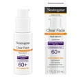 Neutrogena Clear Face Serum Sunscreen Lotion with Green Tea, SPF 60, 1.