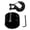 Black, variant on Heavy Duty Winch Cable Stopper With Spring For 3 / 8 Inch Ropes 40000 Break Strength