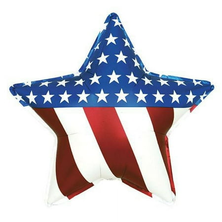 Burton & Burton 31" Stars And Stripes Star Balloon