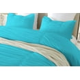 thumbnail image 3 of DNG Creations 3 Piece Ruched Pattern Duvet Cover 100% Egyptian Cotton, 800 TC- With Zipper Closure & Corner Ties ( Solid Turquoise Blue - Twin/Twin XL ), 3 of 3