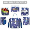 thumbnail image 2 of Halloween Ghosts Bats Stars and Boo Womens Lunch Box for Work,Insulated Large Lunch Bag for Tween and Teen,Loncheras Para Mujer,Leakproof Adult Lunch Bag for Work,Beach,Travel,Picnic,Camping, 2 of 7