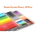 thumbnail image 2 of 72 Colored Pencils for Adult Coloring Book, Coloring Pencils Set, Artist Soft Core Oil based Color Pencil Sets, Included Sharpener, Handmade Canvas Pencil Wrap, Coloring Book, Erasers, 2 of 6