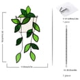 thumbnail image 2 of asddcavvf Artisanal Pothos Stained Glass Window Hangings Suncatcher for Window Exquisite Decorations Glass Decorations for Window, 2 of 7