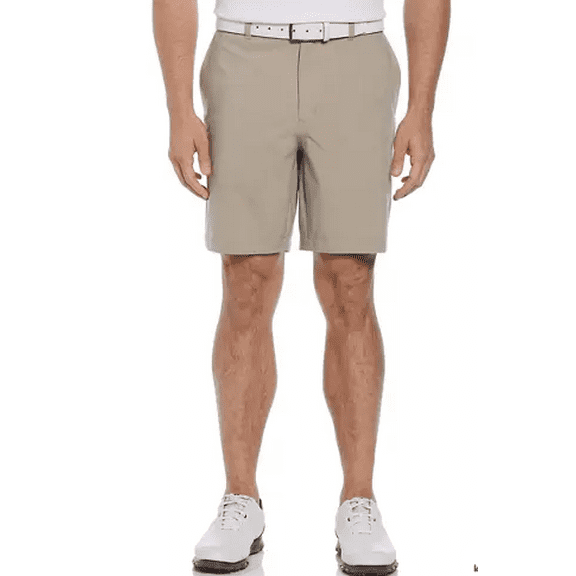 PGA TOUR Men Regular fit Athletic Shorts 42 Beige Solid